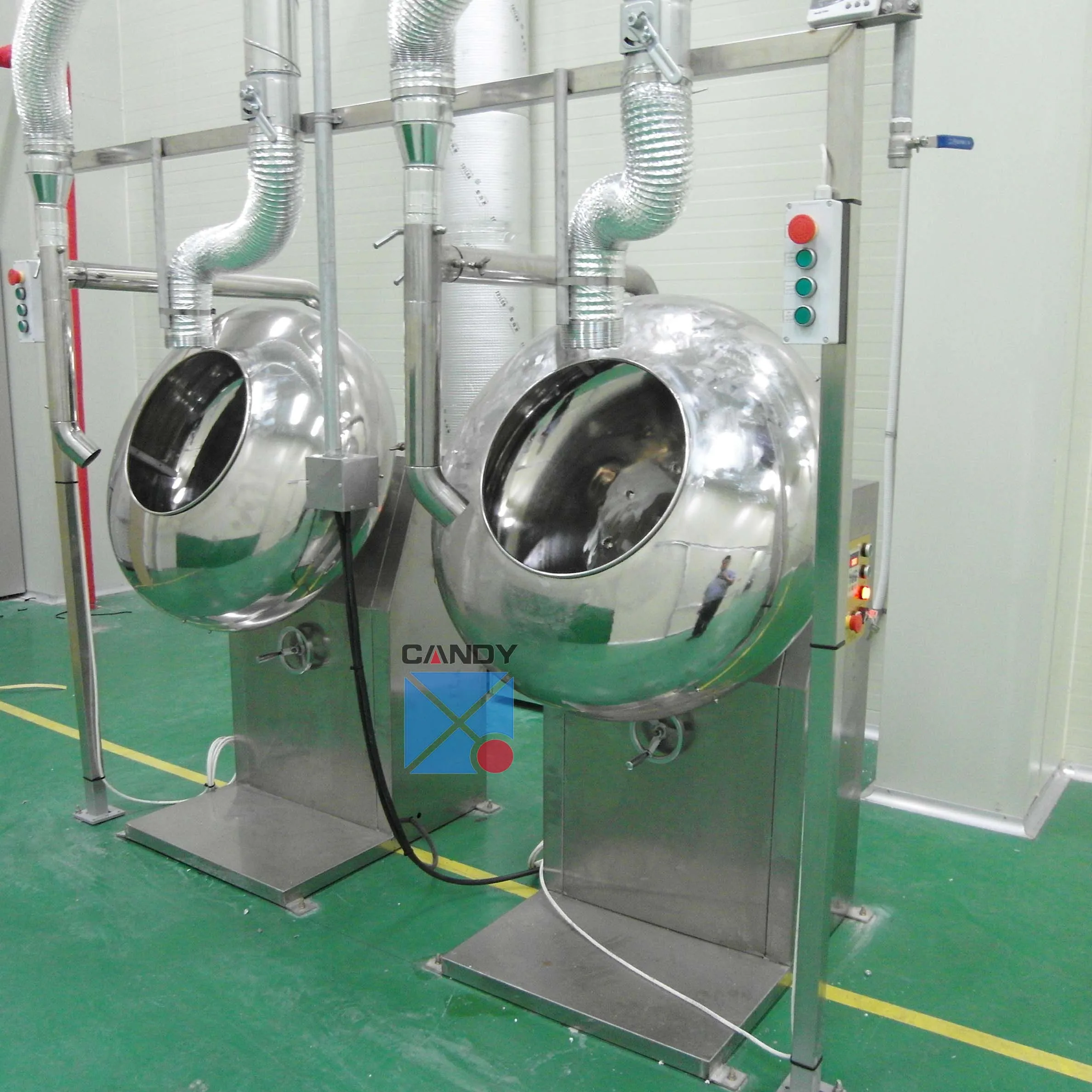 Gummy candy bubble gum sugar coating pan oil coating machine jelly beans candy polishing machine color coater