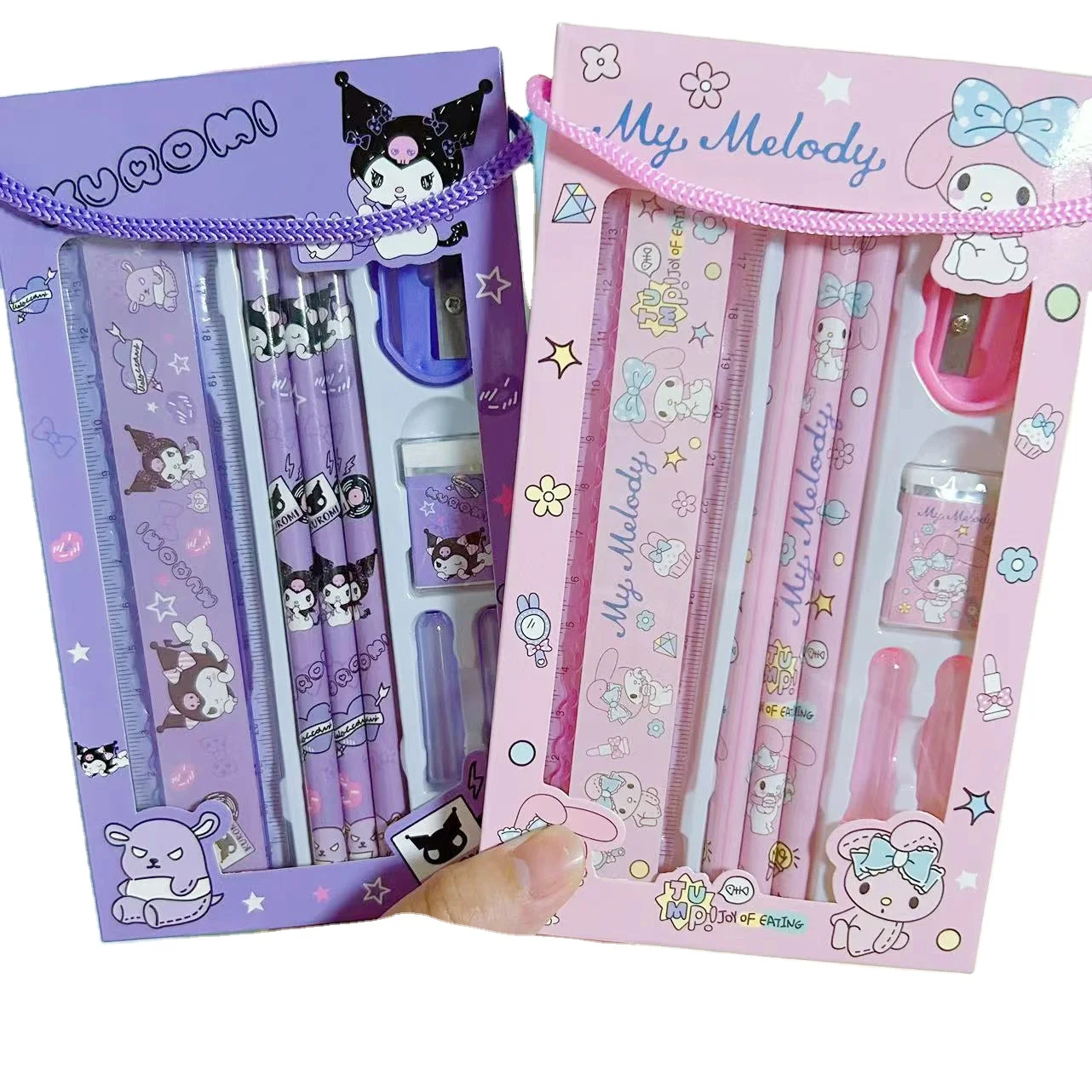 Новый Cinnamoroll школьный офисный детский день Мультяшные канцелярские наборы Мелодия подарочный набор студенческие канцелярские принадлежности