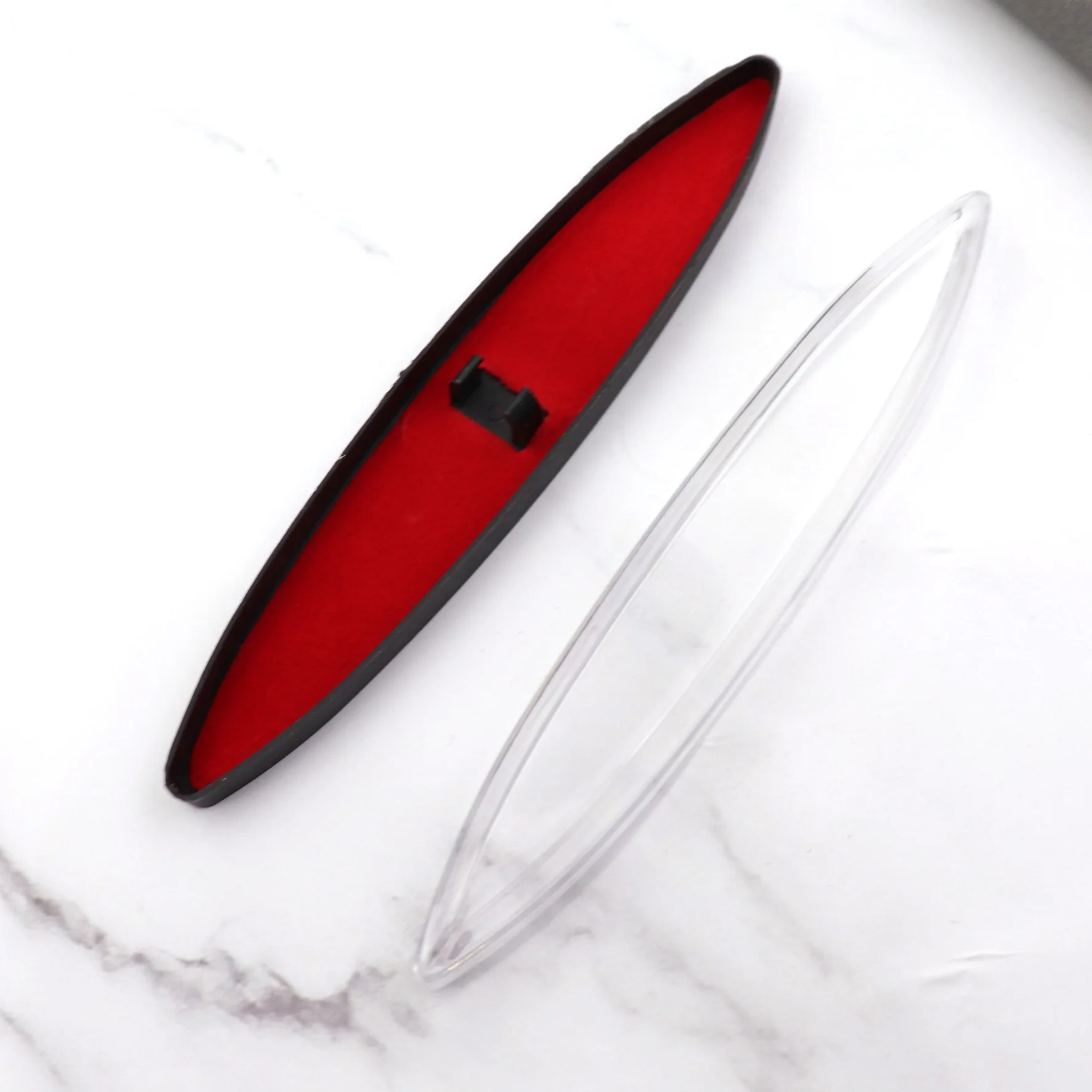 ML Rhombus PS+PP Plastic Transparent Cover Boxes For Ventilation Crochet Hook Needle Handle Package