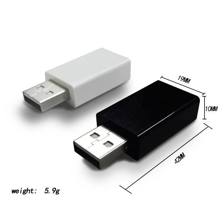 Fast charging plastic data protector USB data blocker for secure charging