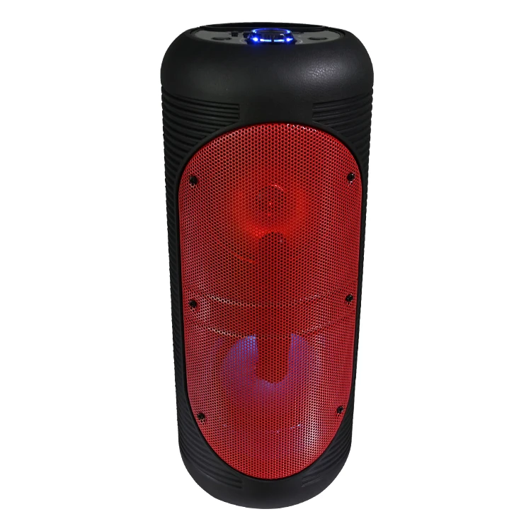 14w portable speaker with 5.0, TF, USB, FM, MIC, TWS, LED display, LED flashlight function