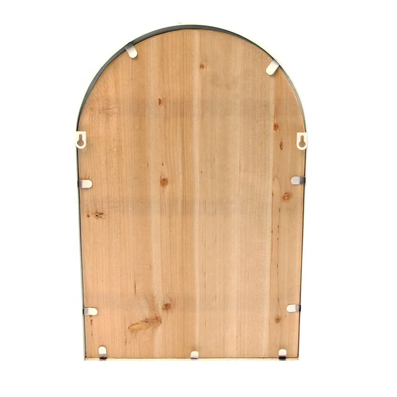 Modern Arch Shape Decorative Wood Metal wall mount floating storage Shelf for home decor