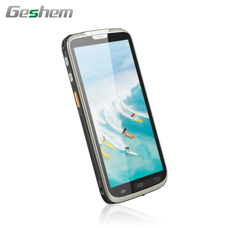 Geshem Factory Rugged Android Handheld Mobile Terminal Pda with 1D 2D QR Barcode Scanner