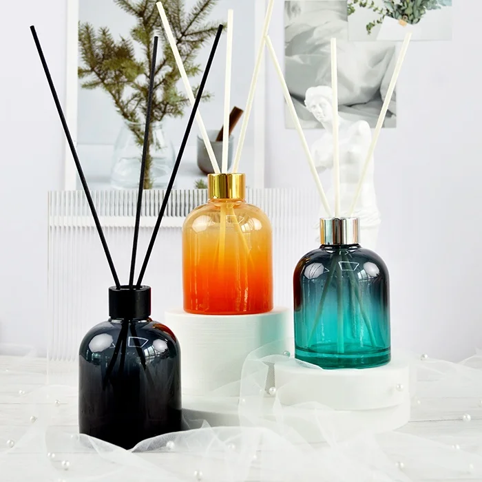 wholesale refill bouteille diffuseur frasco difusor jar 200ml empty luxury glass aromatherapy aroma reed diffuser bottle