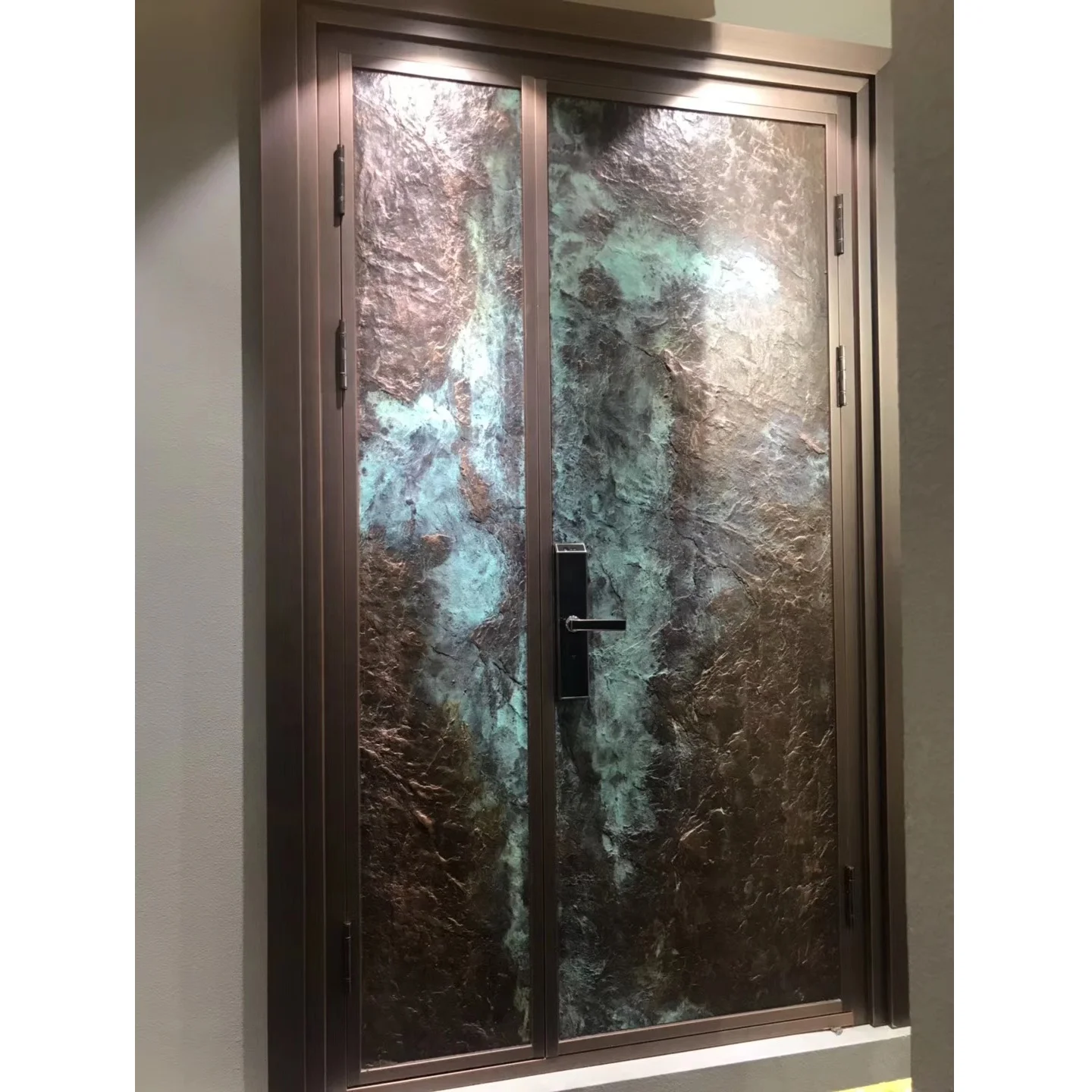Mode Villa Exterior Main Entry Door Bullet Proof Luxury Casting Aluminum front Modern Door Design