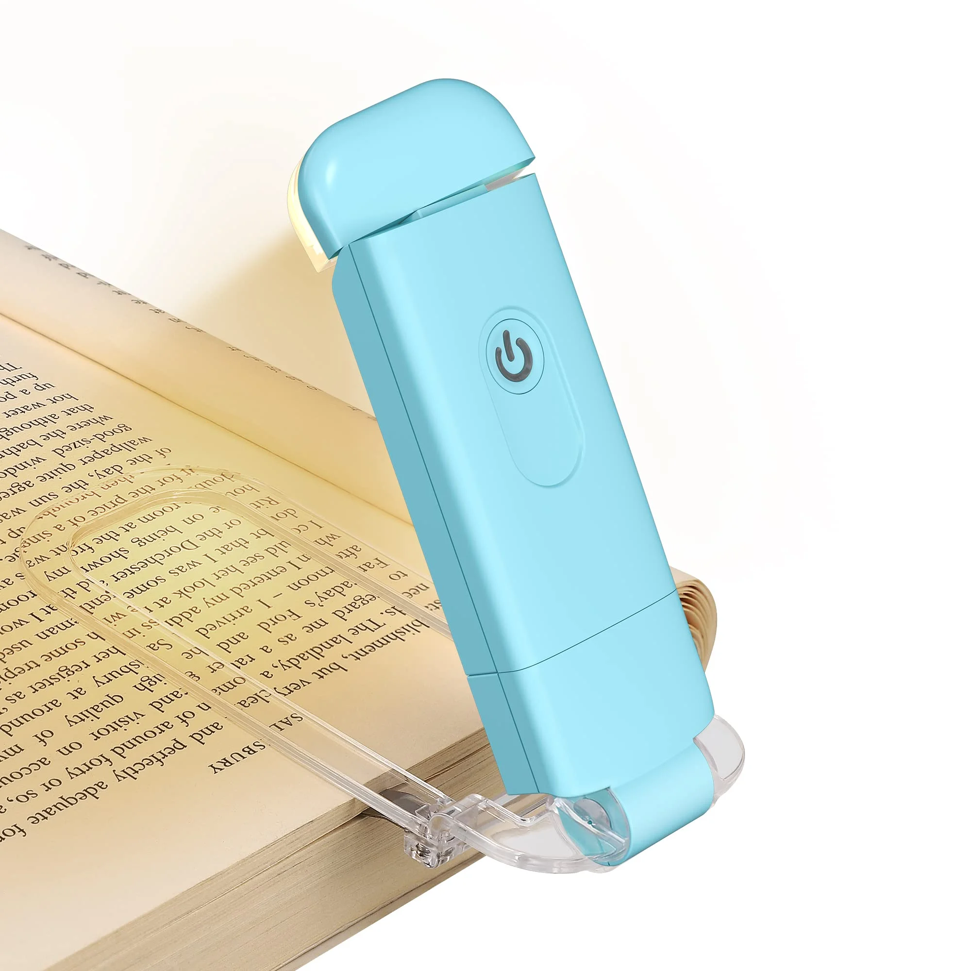 USB Rechargeable Book Light for Reading in Bedt Foldable Pocket Plastic Reading Light Book Lamp
