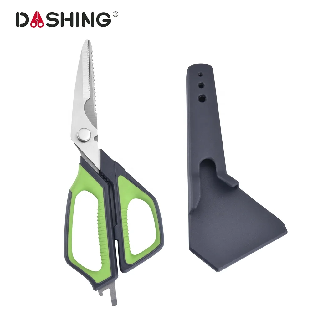 Kitchen Scissors Multifunctional Stainless Steel Scissors Chicken Bone Scissors With Plastic Handle