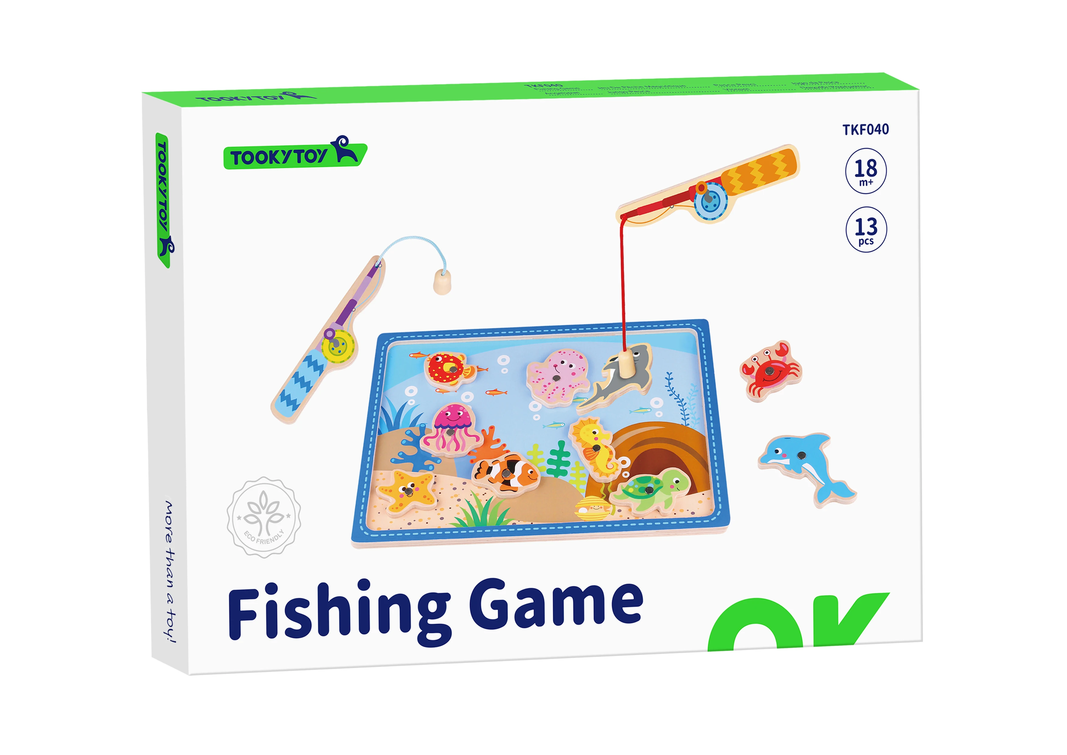 Wooden Magnetic Play Mat Fish Toy Marine Early Education Magnet Fish Game Montessori Toys for Kids