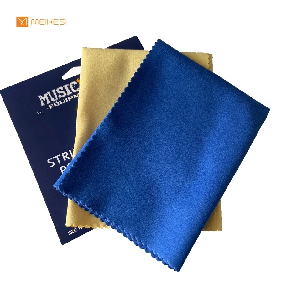 embossed microfiber suede computer screen lens cleaning cloth
