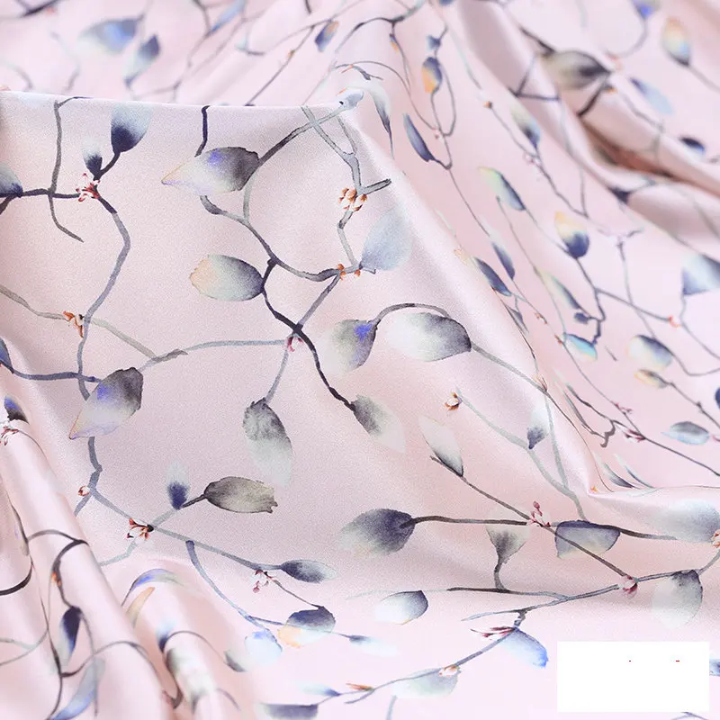 digital printing Silk  stretch satin fabric