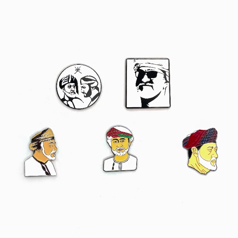 ASNY High-Quality Metal Gifts Souvenirs Custom Engraved Oman Metal People Badges