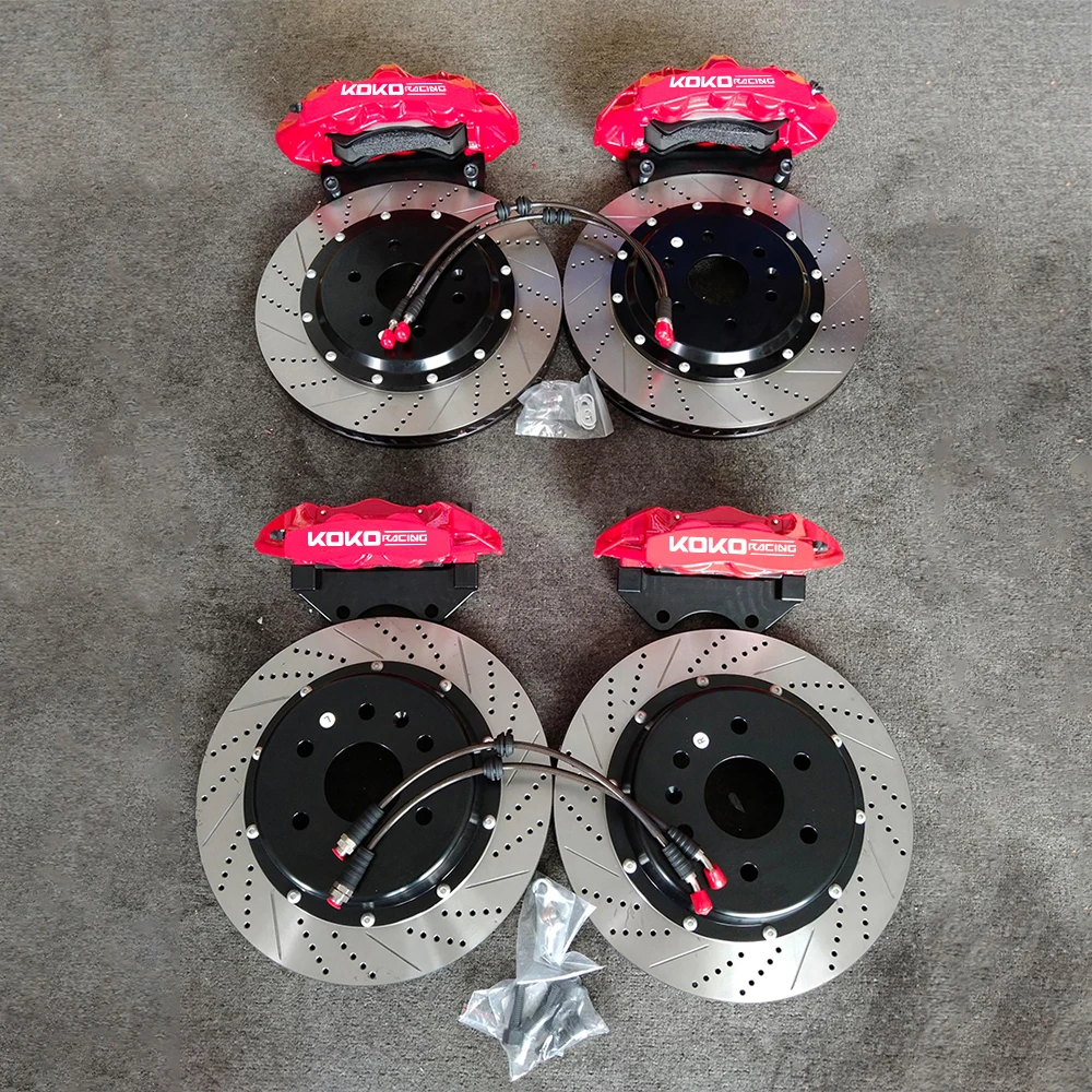 Универсальный автомобильный тормозной комплект, большая тормозная система, 6 кастрюль, 4 кастрюли, тормозной суппорт для bmw benz audi toyota subaru и т. д.