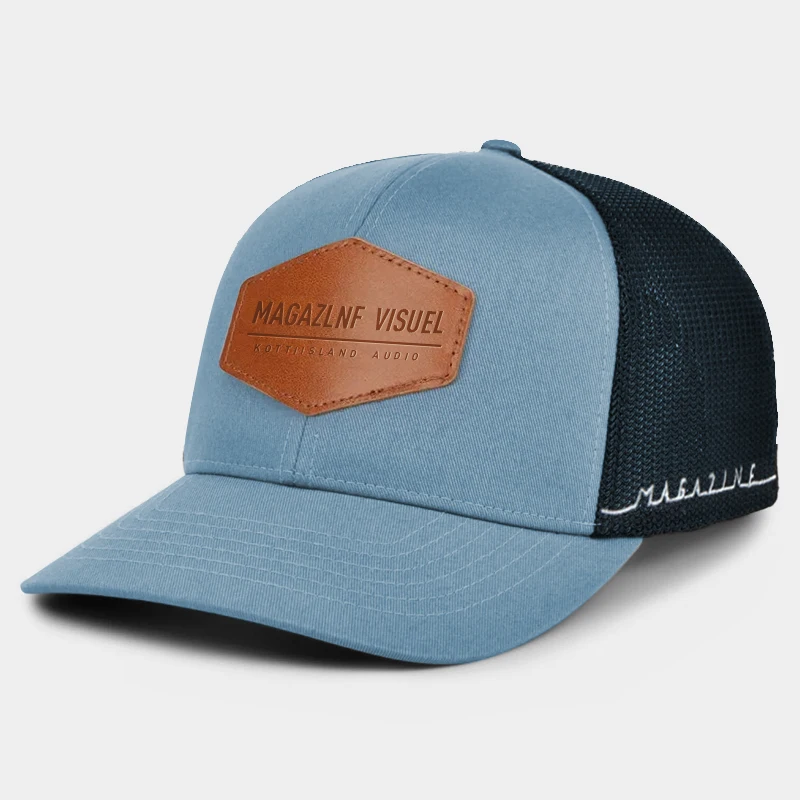 richardson 112 trucker hats with custom logo Leather Patch Sports Gorras Mesh hats 6 Panel Polyester Classics Mens Trucker Cap
