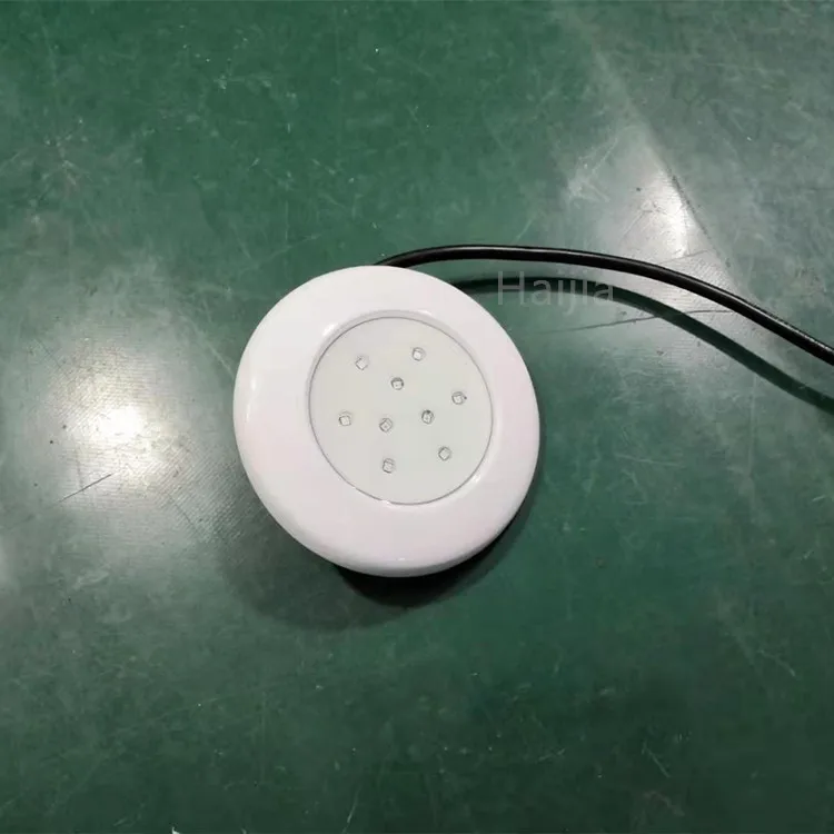 4 years warranty Epistar SMD led chip 9W ultrathin ABS Dia125*H25mm DN20 Embedded led pool light