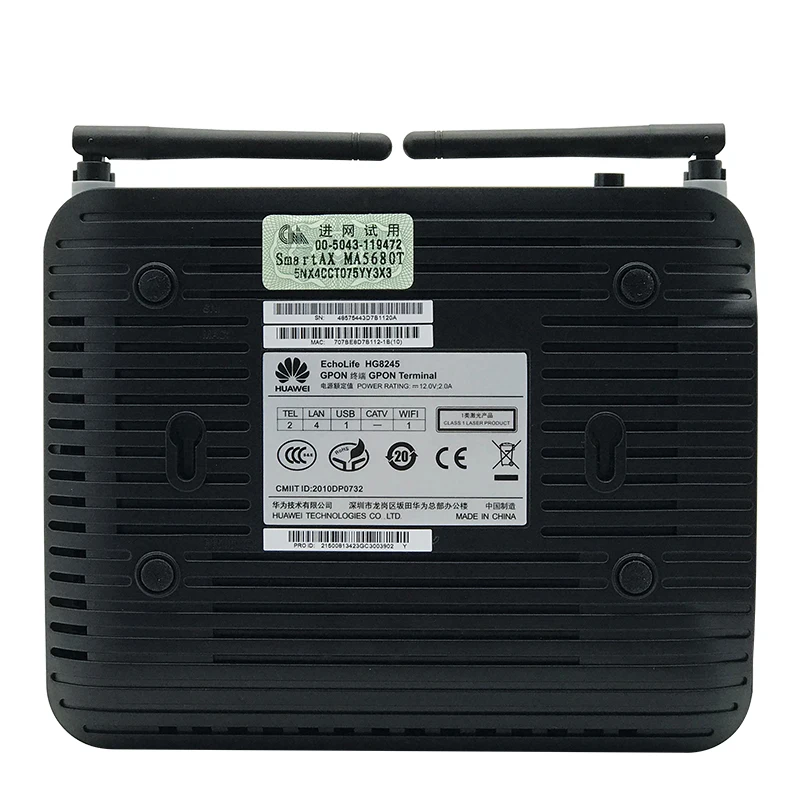  Huawei б/у HG8245 4FE + 2 кастрюли WiFi EPON GPON XPON ONU ONT английская прошивка R006 оптоволоконное