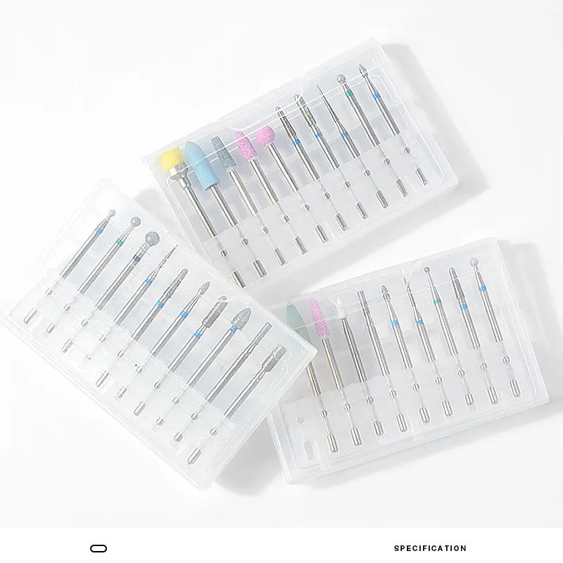 Wholesale Alloy Tungsten Steel Carbide Nail Drill Bits Set Portable Electric Manicure Drill Tools