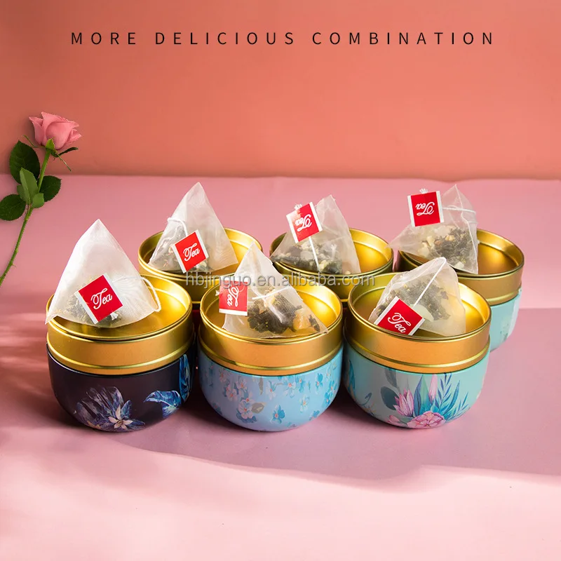 Wholesale Trendy Flavor Peach Oolong Tea Detox Fruit Private Label Gift Tin Package Prevent Tooth Decay OEM Customization