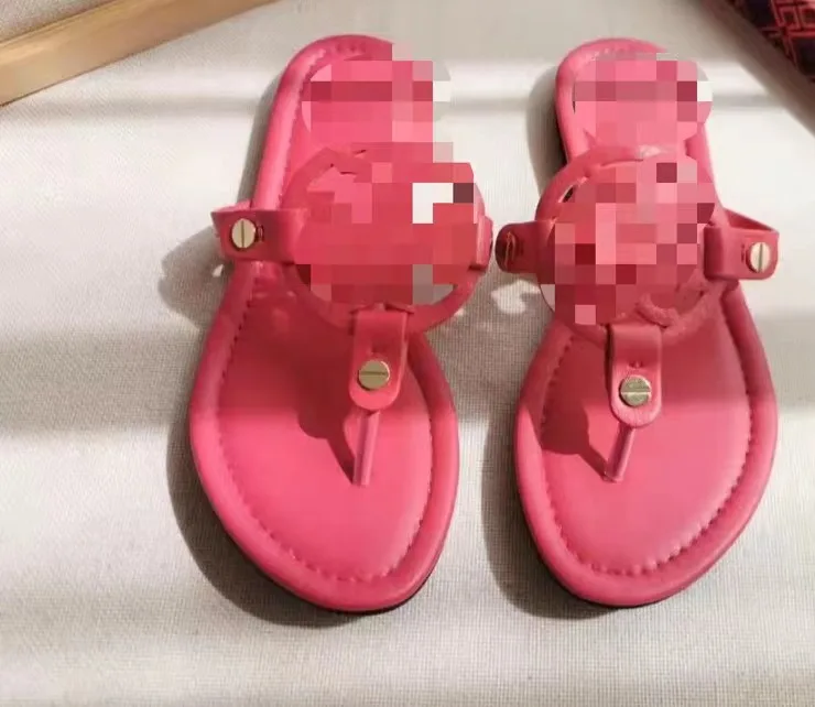 TB Sandals 2023 Outdoor PU Wholesale luxury TB sandals fashion beach sandals for woman_4