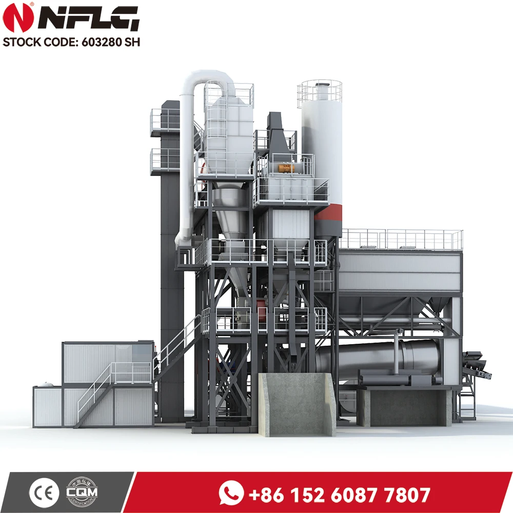 Drum Dryer Dust - Resistant Filter Bags Batch Mix LBKZ1200 Stationary Asphalt Mixing Plant