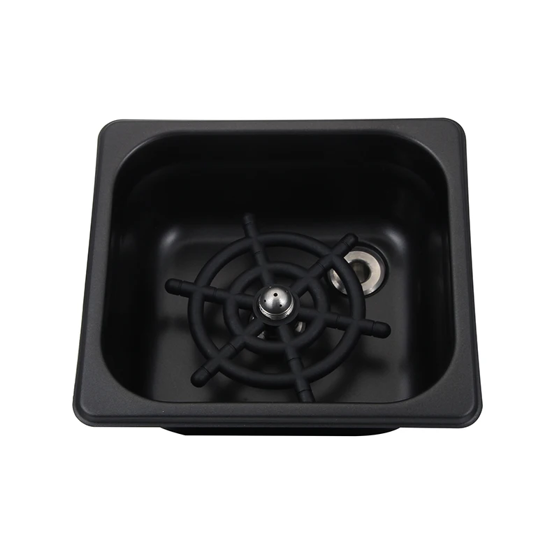  black mini drain sink rinser glass cup bottle washer for home bar cafe hotel restaurant