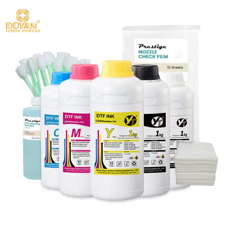 High quality 1000ml DTF white ink DTF pigment ink for Epson L1800 I3200 XP600 4720 print head