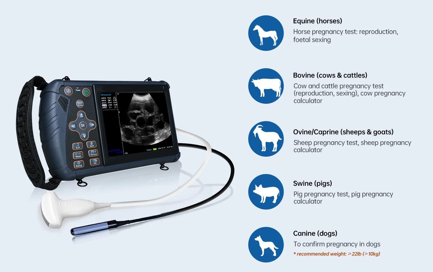 Petiro S1 Ultrasound Scanner For Equine Diagnostic Ultrasound Equine Pregnancy Test Handheld Veterinary Ultrasound