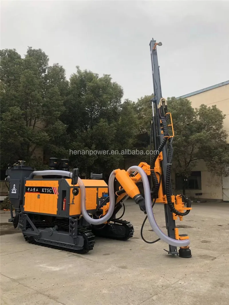 KT5C Famous Brand Kaishan Integrated Mine Dth Drilling Rig with air Compressor