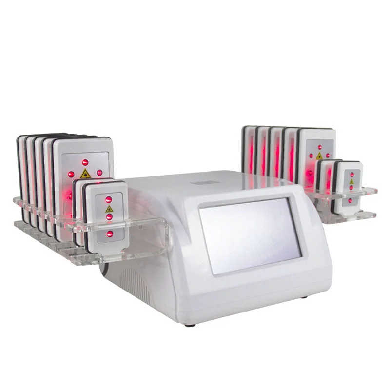 Beauty device fat burning dissolution lipolaser slimming machine with 14 pads 650nm wavelength diode lipo laser slimming machine
