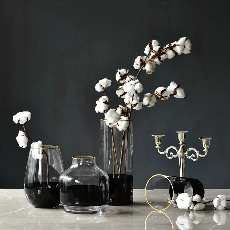 Tall Artificial Cotton Flowers Handmade White Faux Cotton Ball Buds Single Stem Versatility Home Floral Decor