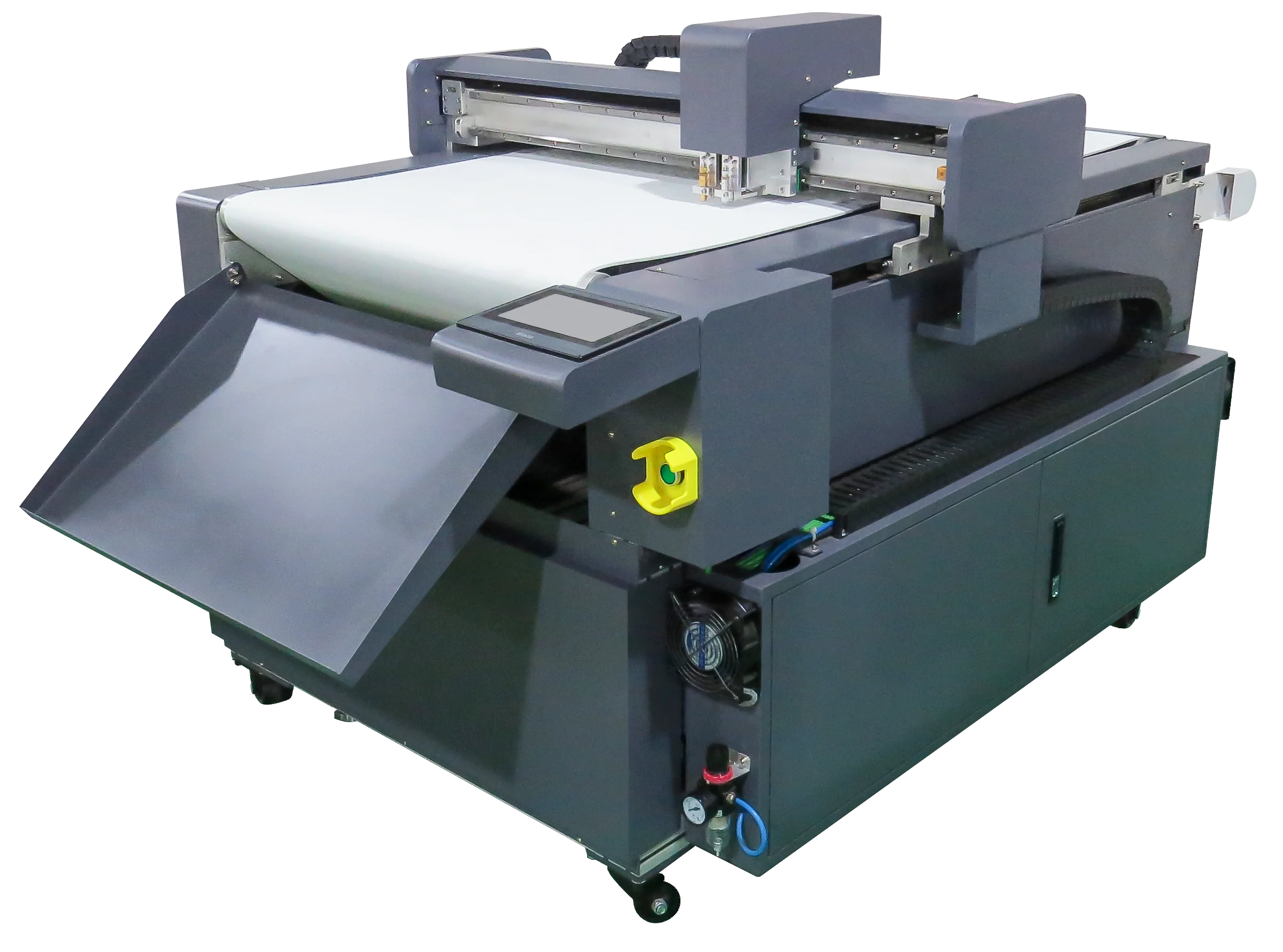 Digital sticker Flatbed die cutting plotter machine double blades with full cut and kiss cut