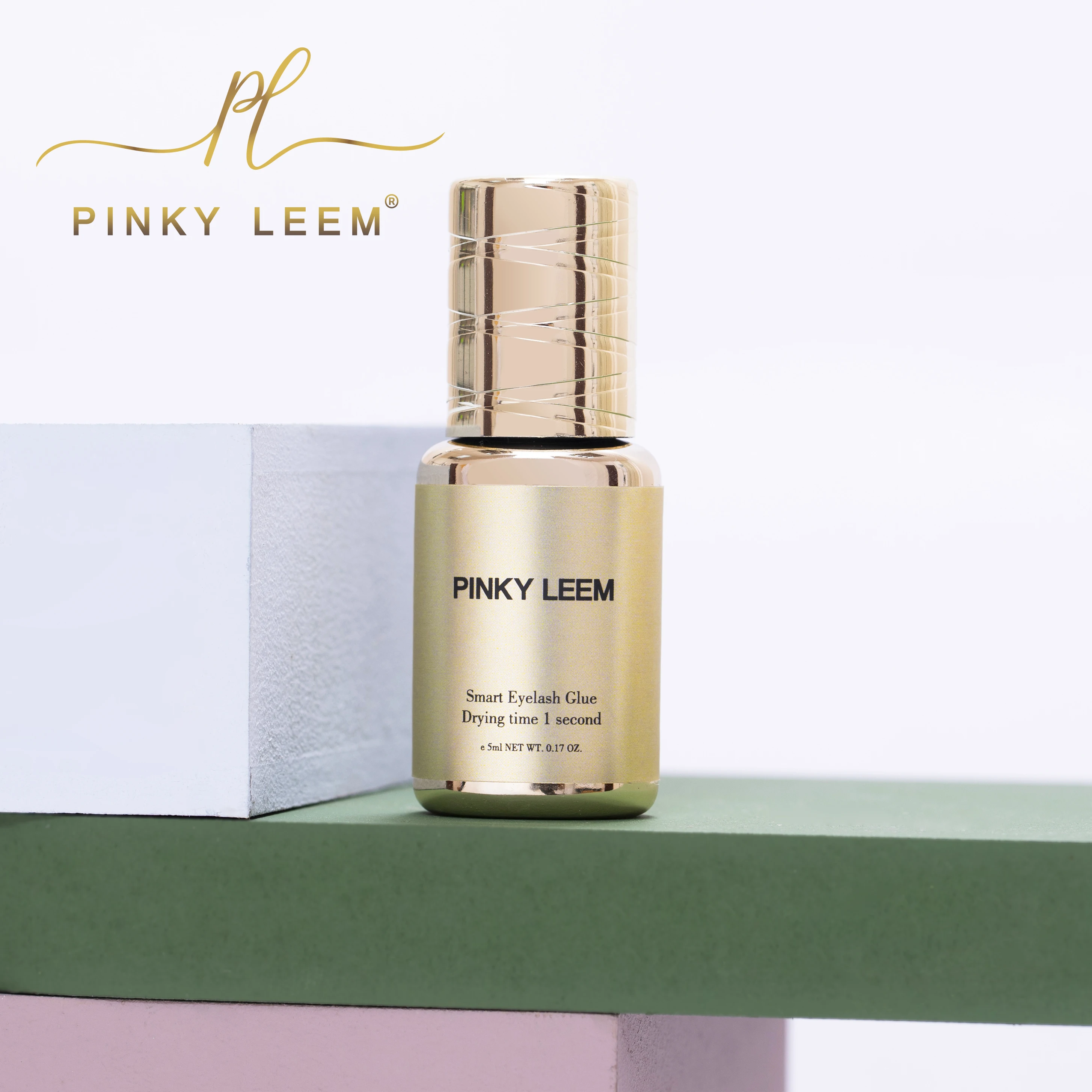Pinky Leem Custom Wholesale Tacky Eyelash glue Eyelash Extensions japan made fast dry lash sensitive eyelash glue