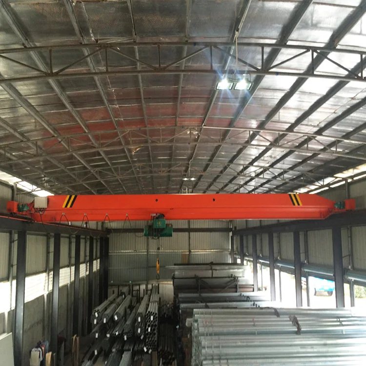 High Working Efficiency Electric Hoist Single Beam Overhead Crane 2 Ton