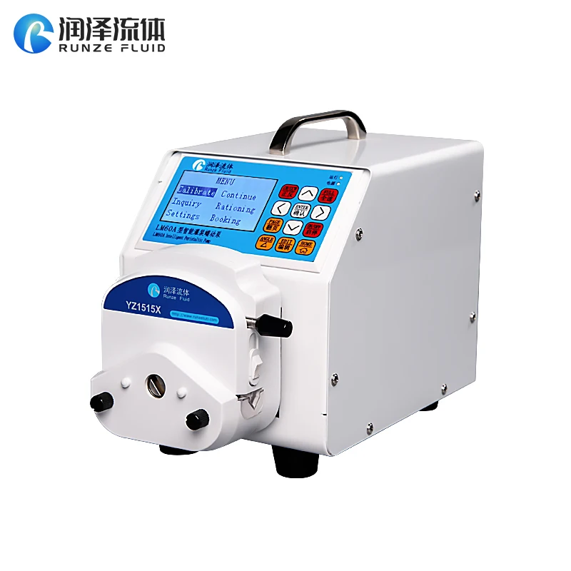 Strong Corrosive Liquid Transfer Industrial Peristaltic Pump LCD Screen Smart Parameters Settable