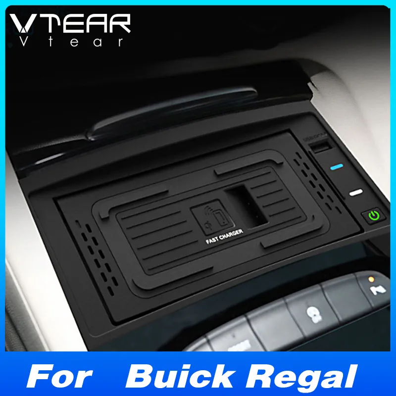 Qi Car Wireless Charger 15W Fast Phone Charging Panel For Buick Regal Opel insignia Interior Modification Accessories 2017-2022