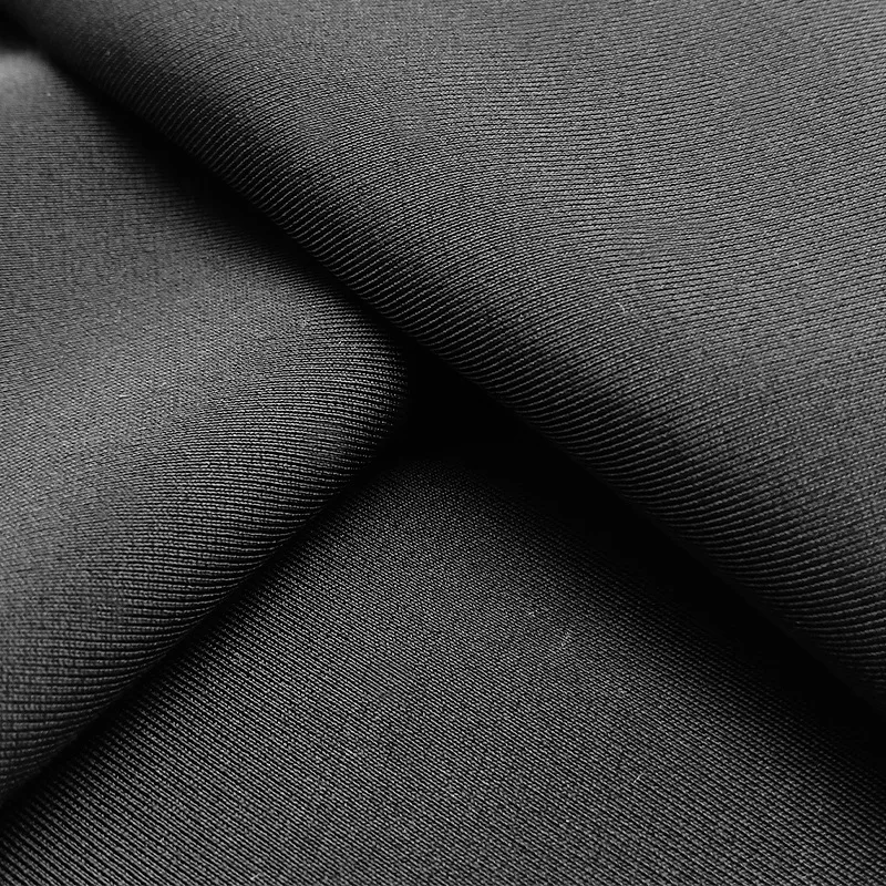 Manufacturer Direct Sales DuPont L ycra Stretch Fabric 100% Polyester Organic Nylon Plain Matt Knitting Fabric for Bathing Suits