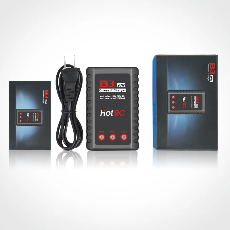 HOTRC IMAX B3 20W 1.6A Battery Compact Balance Changer For RC Drone Helicopter Quadcopter 2S 3S 7.4V 11.1V LiPo Battery