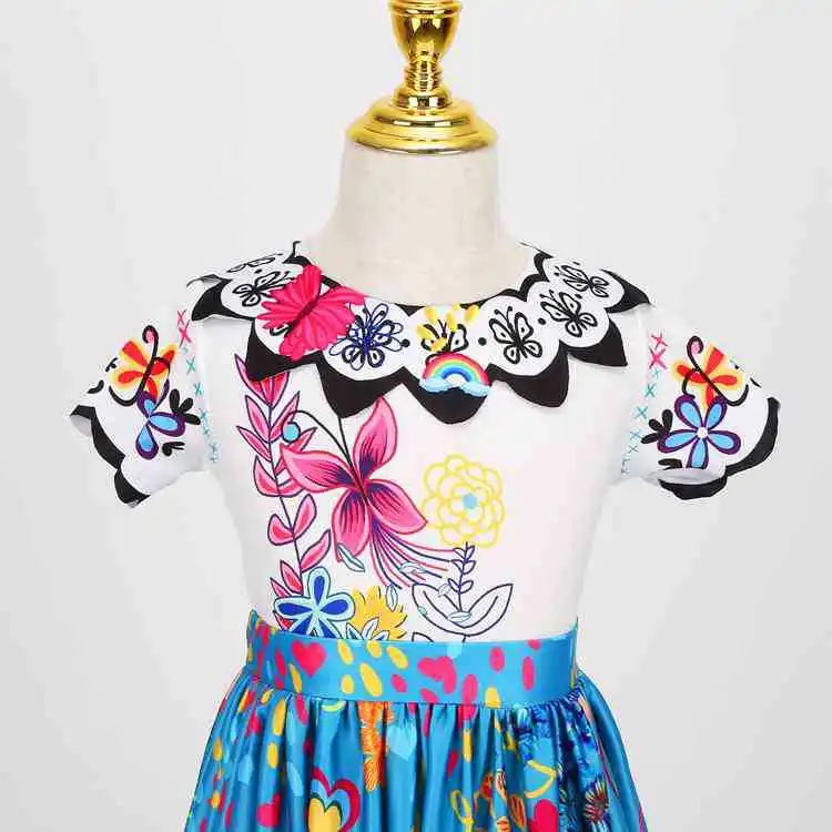 2022 new girls beautiful princess skirt with satchel skirt Bag Set