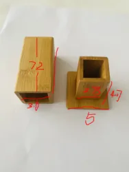 New high quality bamboo wood toothpick holder custom LOGO household toothpick box