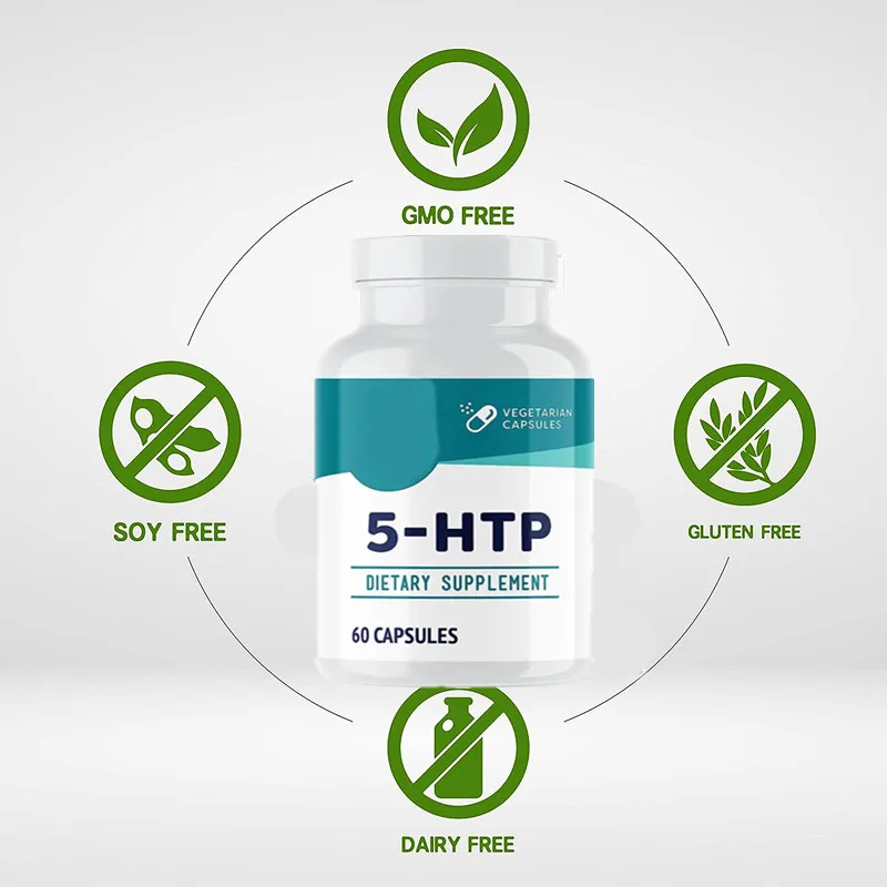 OEM/ODM/OBM Factory Supply Natural Griffonia Simplicifolia Seed Extract Private label 5-htp capsules 5 hydroxytryptophan capsule