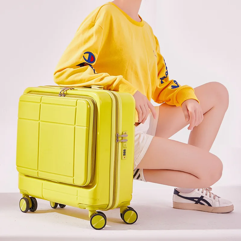 Custom Luxury carry on luggage set travel bags hand 4 wheels colorful fashion trolley suitcase
