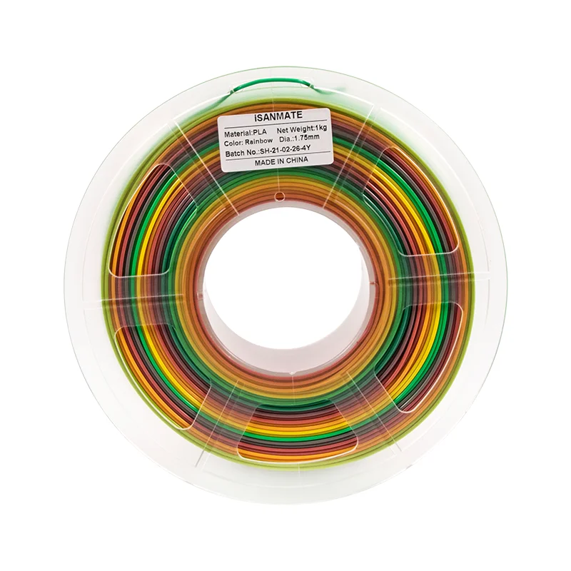 Радужная Нить для 3D-принтера, 1,75 мм, 1 кг, разные цвета