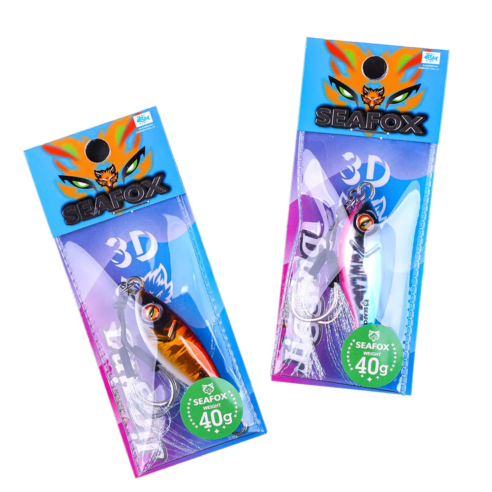 Seafox Hot Selling Artificial Hard Fish Jigging Lure Multi-Jointed 40g Lead Swim Bait for Ocean Beach Jigs Fishing