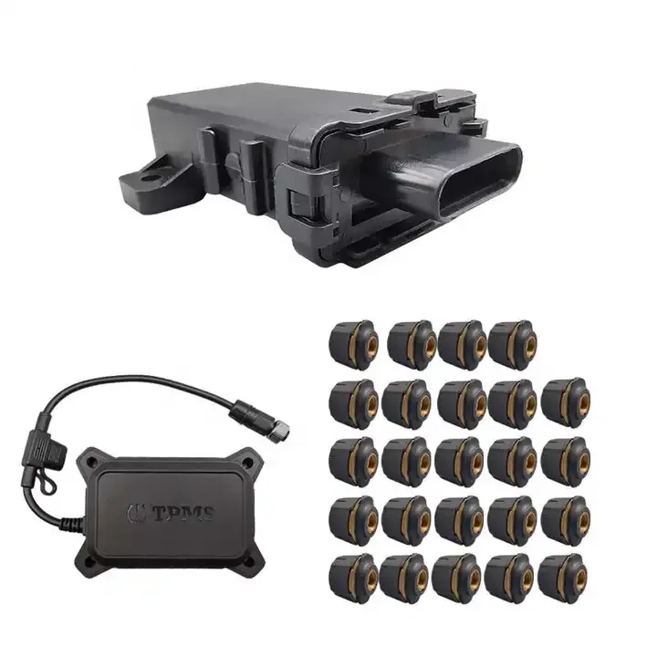 Wholesale Priced LCD Screen Smart Wireless Tire Pressure Monitor 6 8 10 12 14 16 18 22 24 26 wheels Truck TPMS Tire Gauges Model