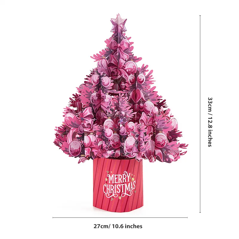 Explosive Christmas tree three-dimensional cards Christmas 3D cards flowers cards spot wholesale cross-border wholesale