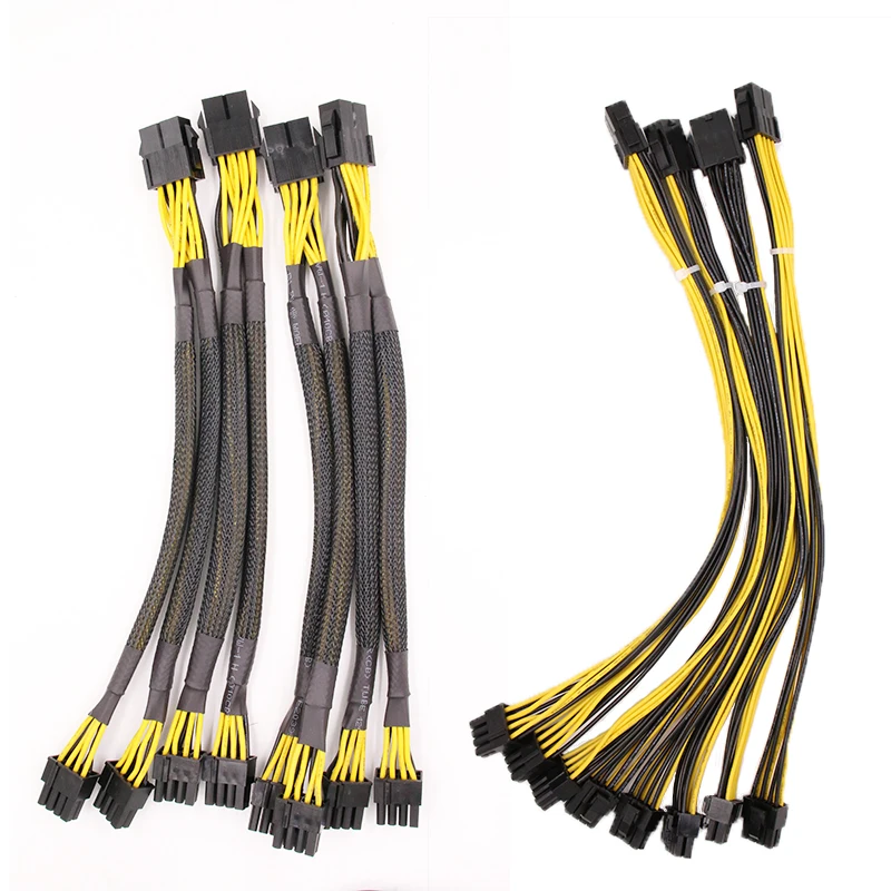 PCI-E PCIE PCI-Express 8P Male to 8Pin Male Graphics Video Card DIY Power Cable BTC Extended Miner Mining 18AWG wire harness