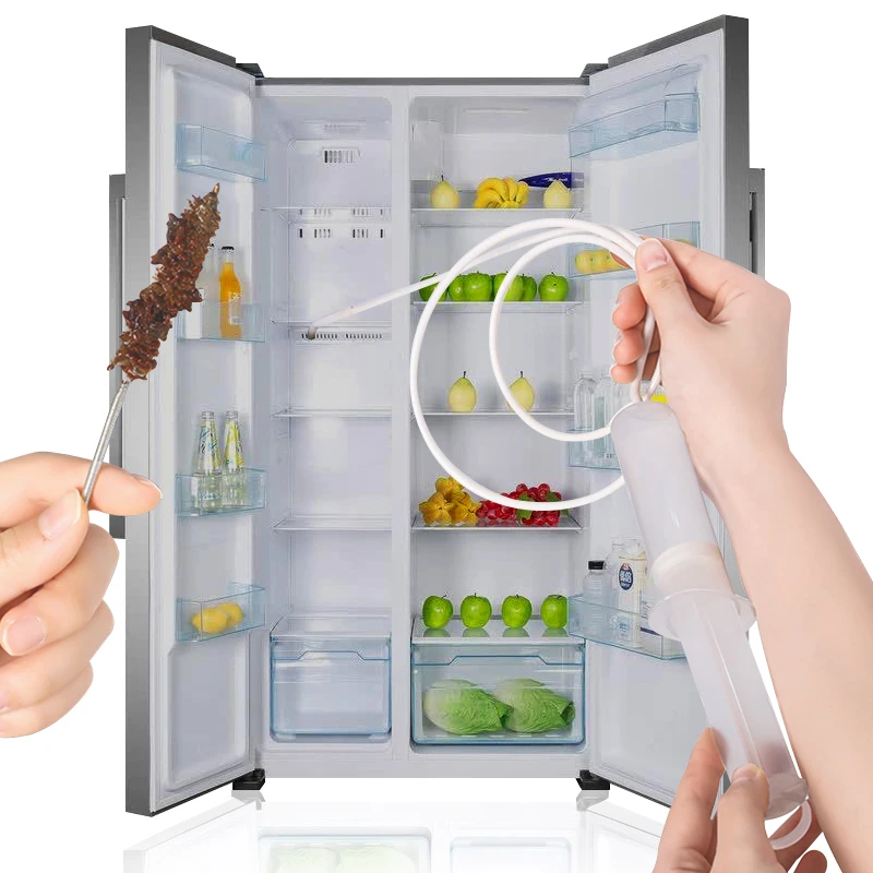 Multifunction Refrigerator Drain Hole Clog Remover Dredge Tool Set Cleaning Refrigerator Hole Brush Car Drain Unclogging Gadget
