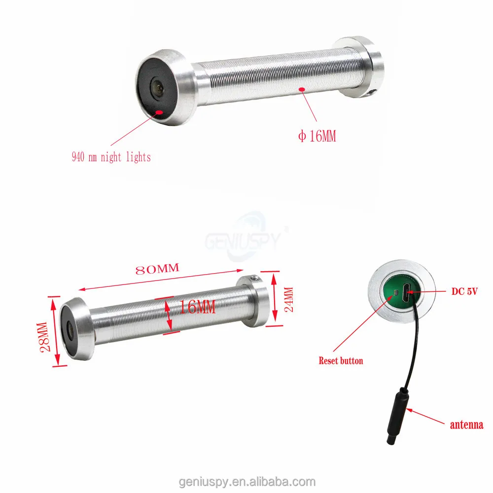 Видеозапись с 32G TF-картой V380 Pro широкоугольная инфракрасная ИК-камера ночного видения кошачий глаз Противоугонная дверь Wi-Fi глазок