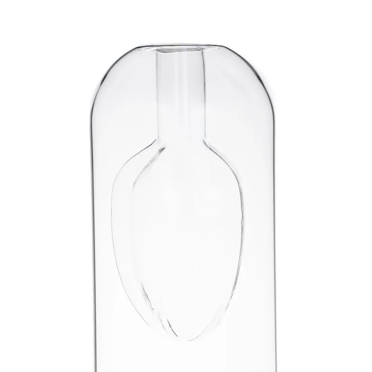 Handmade Colored Borosilicate Glass Double Wall Star Fruit Amber Diffuser Bottle for Fragrance Oil Essential Home Decoration