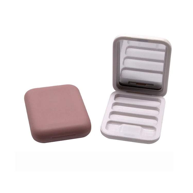 Cosmetic Packing Pink Eyebrow Powder Eyeshadow Palette Packaging  Custom Label Empty Eyeshadow Palette Wholesale