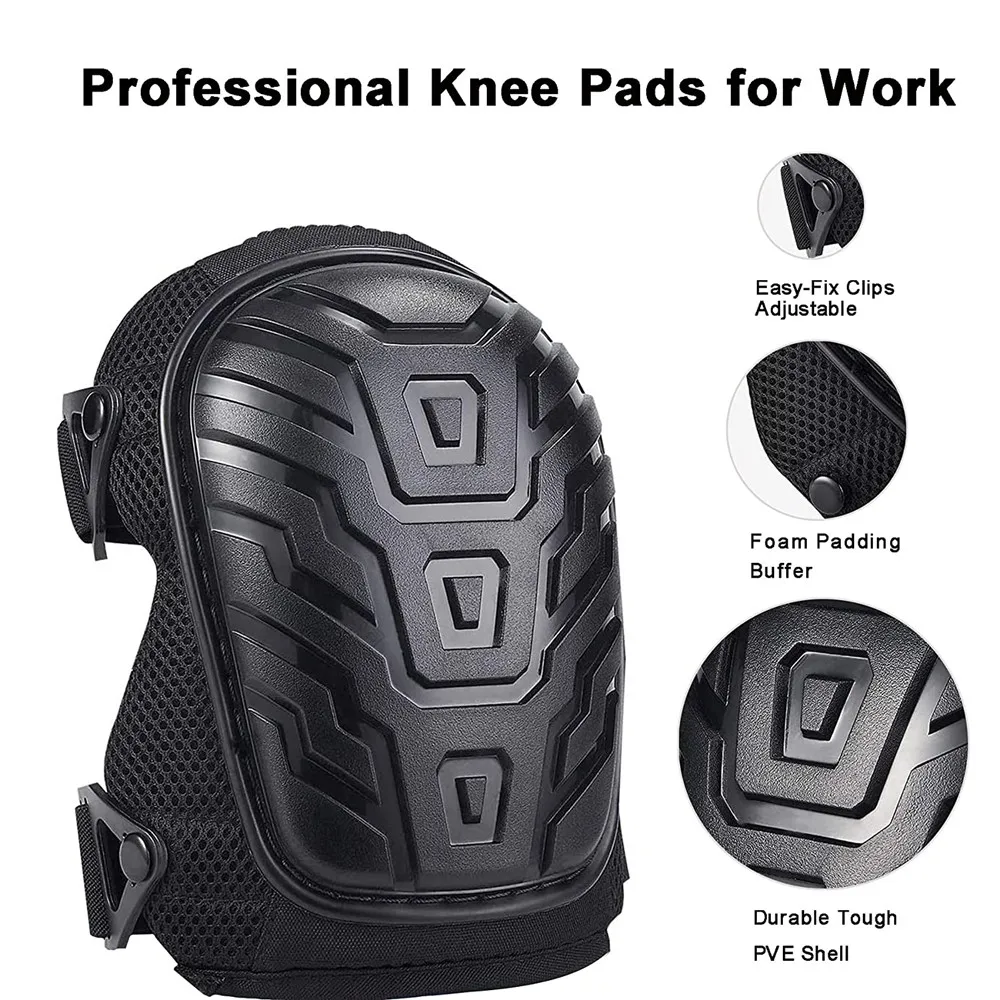 Professional Heavy Duty Knee Pads Professional Protection Protect Knee,protection for Construction Work Hard Shell Holyfire